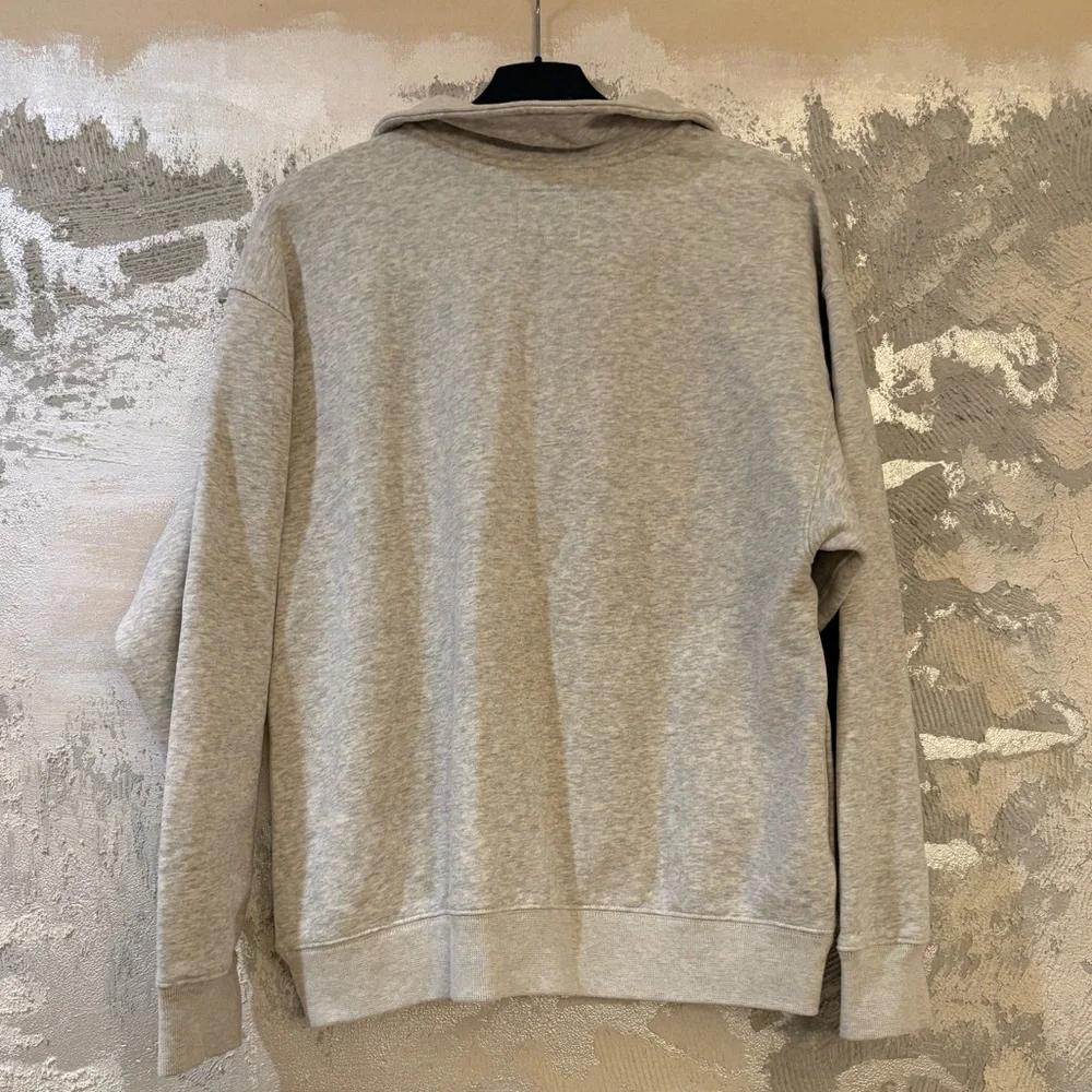 Abercrombie & Fitch Gray Quarter-Zip Sweatshirt - Picture 4 of 4